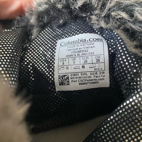 COLUMBIA Waterproof snow boots Women's Sz.8 - Picture 10 of 13